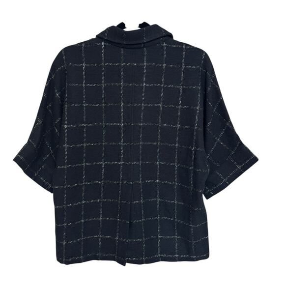 CHPTRS Oversized Keen Blouse in Black Windowpane - Size EU 34 - Picture 2 of 13